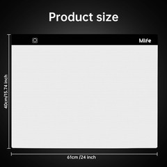 A2 LED Light Pad for Diamond Art Painting Light Board with 3 Brightness