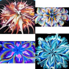 7Pcs Split Cup Flower Pour Silicone Paint Acrylic Pouring Strainers…