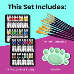 Chalkola Watercolor Paint Set for Adults, Kids, Beginner Professional Artists