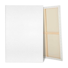 Large Canvas for Painting, 2 Pack 30×40 White Pre Stretched Canvases Fivefold Pr