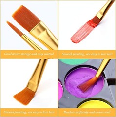 Professional 500pcs Nylon Hair Brush Set for Painting