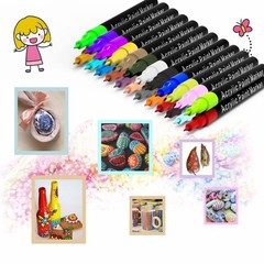 Acrylic Paint Pens for Rock Painting Set of 24 Extra Fine Point Non-toxic Paint