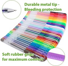 Gel Pens, 33 Color Gel Pen Fine Point Colored Pen Set with 40% More Ink for A…