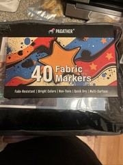 Pagather 40 Fabric Markers Fade Resistant Non Toxic Quick Dry Multi-surface New