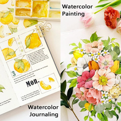 Watercolor Paint Set, 36 Colors Watercolor Paint in Tubes (12Ml Each) with 3 …