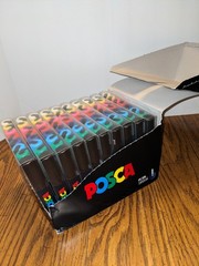 Uni POSCA PC-5M Paint Markers, 80 Multi Surface Markers- 10×8PC Packs