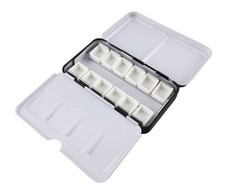 Honbay 12-Color Travel Artist Watercolor Tins Palette Paint Case 12Pcs Half