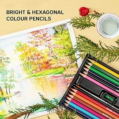 Artist Grade Watercolor Water Soluble Colored Pencil Set Pack Of 12 Drawing