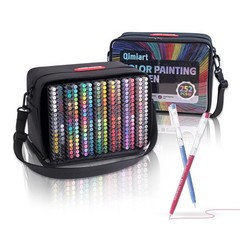 Colored Pen Set 252 Pack 0.6mm Fine Point Gel Pens Black Paper Xipan Gift White