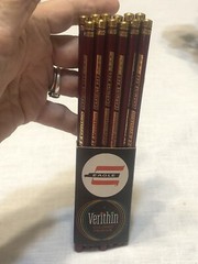 Verithin Eagle Pencils Carmine Red 745 Vintage USA Made 12 New Rare