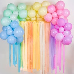 PartyWoo Crepe Paper Streamers 6 Rolls 492ft, Pack of Party 6 Rolls, Pastel