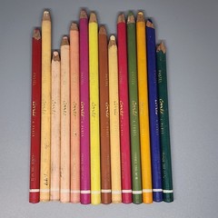 Lot of 14 Vintage Conte a Paris Professional Grade Pastel Colored Pencils 1355