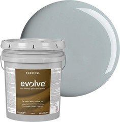 Pebble Gray Eco-Friendly Paint & Primer – One-Coat, Eggshell Finish, 5 Gallons