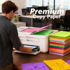 Colored Paper 100 Sheets, Construction A4 Copy Paper for Craft Art Drawing