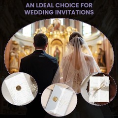 Translucent Vellum Jackets – 90-Pack for 5×7 Invitations & Wedding Accessories