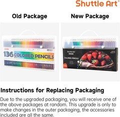 136 Vibrant Colored Pencils Set – Soft Core Art Supplies for Creative Minds