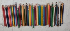 60 Sargent Art & Berol Color Pencils Lot Assorted Colors New and Used READ NOTES