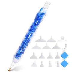 Praise V Do Flowers 5D Diamond 13 cm x 15 x 1.5 cm, Shine Blue