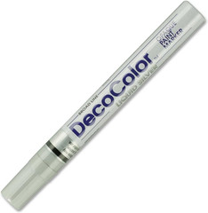 Decocolor Broad Point Paint Markers (UCH300SSLV), Silver, 1 Count (Pack of 1)