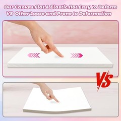 18 Pack Canvases for Painting with 8×10, 6pcs-8×10″, 6pcs-11×14″, 6pcs-14×18″