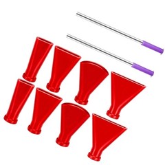 Silicone Tipped Steel Straws And Multi Size Nozzles For Acrylic Pouring Art