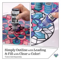 Plaid Window Color Beginner Set (2-Ounce), (8-Pack)