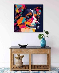 Framed Paint by Numbers Kit for Adults Beginners & Kids Ages 8-12,12x12inch Bord