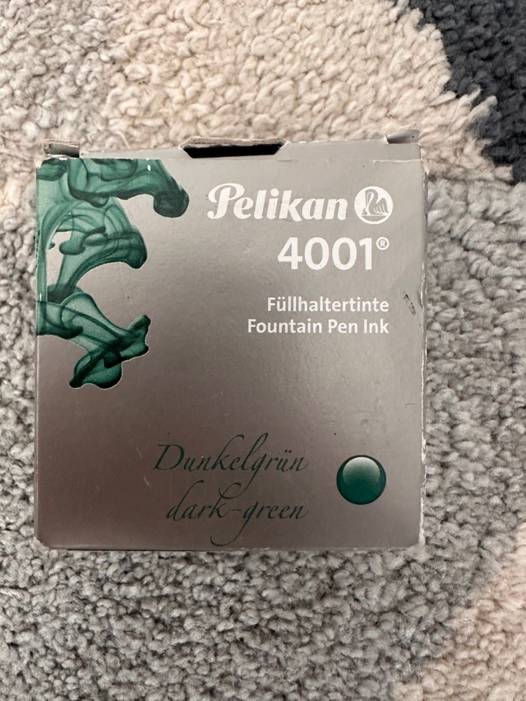 Pelikan 4001 Ink (Dark Green) 30ml, 1 fl. oz Bottle – For Fountain Pen.