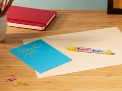 edding 5300 acrylic marker fine – yellow – 1 waterproof Office Product