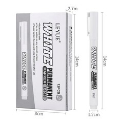 1-10 Pack Acrylic White Paint Pens White Permanent Marker with Extra Fine Point