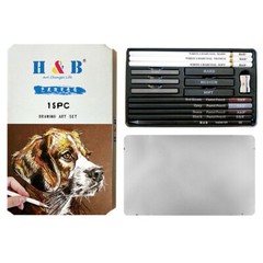 15PCS Art Set Pencil For Kids Adults Supplies Drawing Painting Professional P1R4