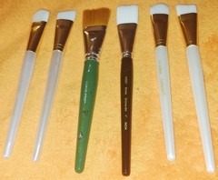 Lot of 6 NEW Artist acrylic Short Handle Brushes Donna Dewberry LOOK