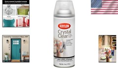 Glossy Crystal Clear Acrylic Spray 11oz – Ideal for Wood & Glass Projects
