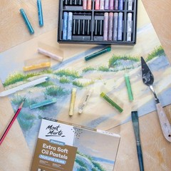 Extra Soft 39-Pc Oil Pastels in Natural Hues – Perfect for Blending & Coloring