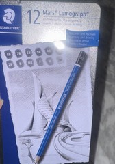 12pc STAEDTLER Mars Lumograph Sketching Drawing Graphite Pencils in Metal Case