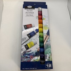 Royal & Langnickel Essentials 12 Piece Metallic Acrylic Paint Set New In Package