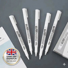 1/2/3pcs White Permanent Marker Pens For Metal, Art, Wood, Plastic, Drawing