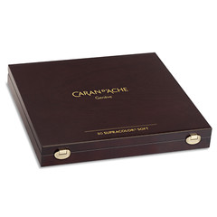 Caran d’Ache Supracolor Artist Water Soluble 80 Colour Pencils Wooden Gift Box