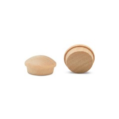 Wood Hole Plugs 1/2 inch, Maple, Button Top Plugs for Screw Holes | Woodpeckers