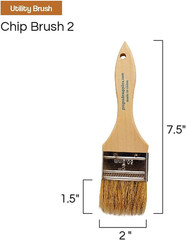 Chip Paint Brushes – 24-Pack – 2″ Chip Brushes for Paints, Stains, Varnishes, Gl