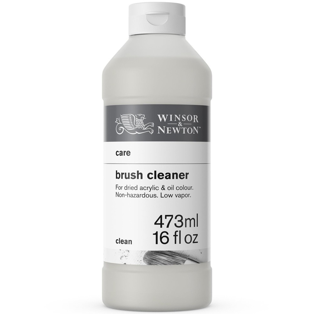 Winsor & Newton Brush Cleaner & Restorer, 16.0-oz 16 Fl Oz (Pack of 1), White