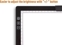 Rechargeable A4 LED Light Pad with Padded Case, 6 Brightness Levels, Type-C, …