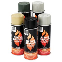 Stove Bright Fireplace Satin Black Paint – 12 Ounce (Pack of 1),