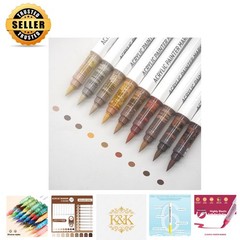 Creative 9-Color Acrylic Paint Marker Pens for Easy Art on Wood, Glass & More