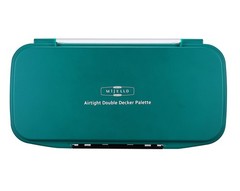 Mijello Double Decker Watercolor Palette, 30 Paint 6.3″ x 1.3″ x 13.3″, Teal
