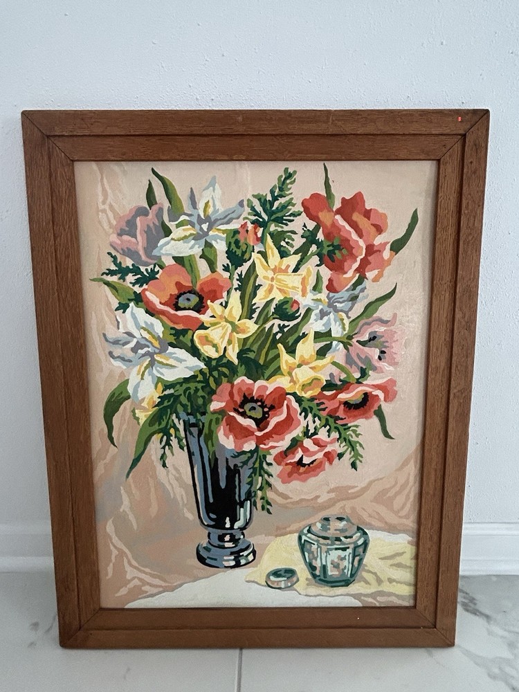 Floral Still Life Vase Framed Wall Art Painting