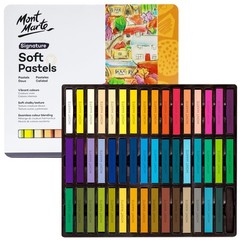 Soft Pastels in Tin Box Signature 48pc, 48 Assorted Colors, Vibrant Pastel St…