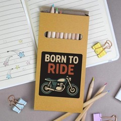 12 x ‘Ride Lifestyle Design’ Long Colour Pencils (PE00081953)