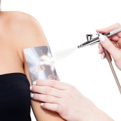 8 oz WHITE Body Art TEMPORARY TATTOO AIRBRUSH PAINT Ink