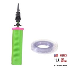 Balloon Pump Handheld Two-Way Dual Action Green Pump 1 Unit & 1 Balloon Vine